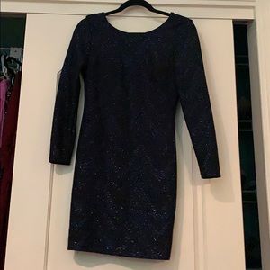 Charlotte Russe Blue Sparkle Dress